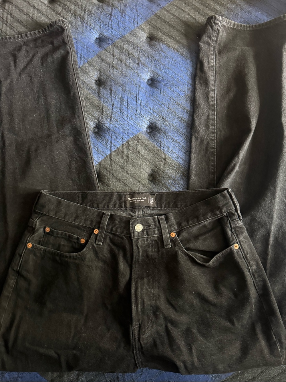 Abercrombie & Fitch Men’s Black Straight Jeans